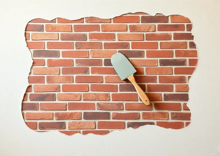 Application d'un enduit décoratif à la lisseuse sur un mur