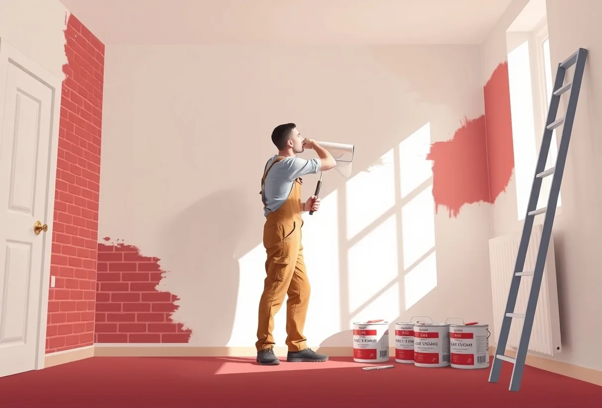 Peintre Gardanne 13120 en intervention sur un chantier