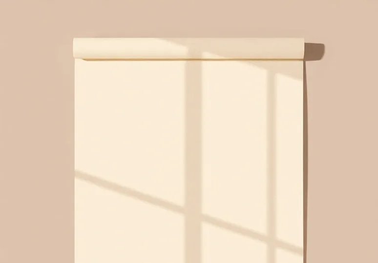 Pose de papier peint, rouleau et brosse à maroufler